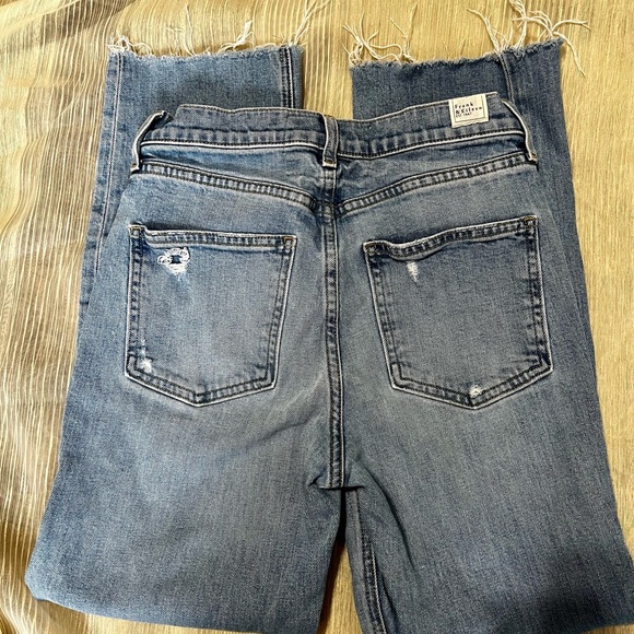 Frank & Eileen Monaghan Straight Leg Jeans – Distressed Raw Hem – 26 - Picture 4 of 12